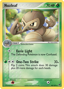 Nuzleaf #43 Nuzleaf - Deoxys - #43 - Pokemon TCG card
