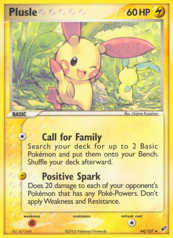 Plusle - Deoxys - #44 - Pokemon TCG card