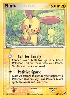 Plusle #44 Plusle - Deoxys - #44 - Pokemon TCG card