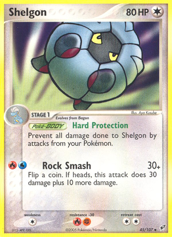 Shelgon - Deoxys - #45 - Pokemon TCG card