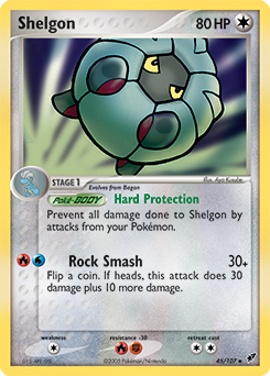 Shelgon - Deoxys - #45 - Pokemon TCG card