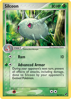 Silcoon #46 Silcoon - Deoxys - #46 - Pokemon TCG card