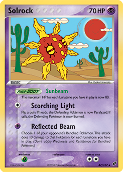 Solrock - Deoxys - #47 - Pokemon TCG card