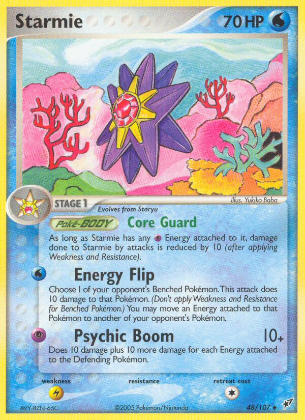 Starmie - Deoxys - #48 - Pokemon TCG card