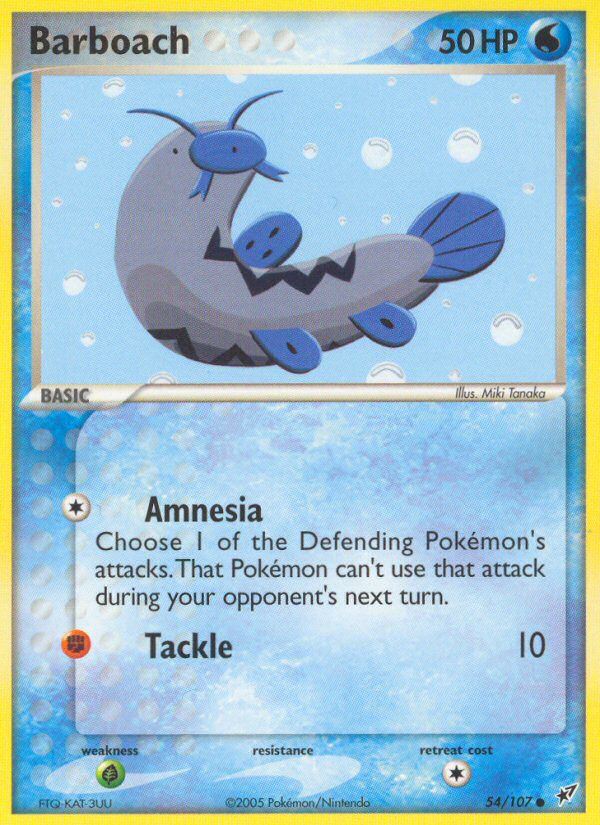 Barboach - Deoxys - #54 - Pokemon TCG card