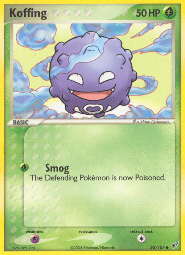 Koffing - Deoxys - #62 - Pokemon TCG card