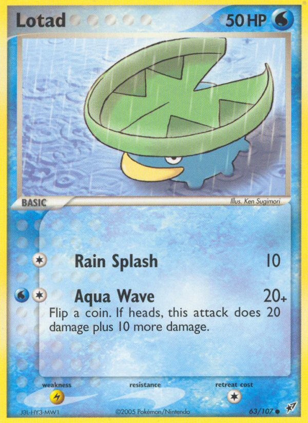 Lotad - Deoxys - #63 - Pokemon TCG card