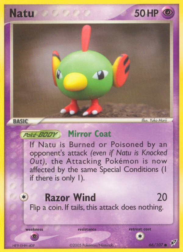 Natu - Deoxys - #66 - Pokemon TCG card