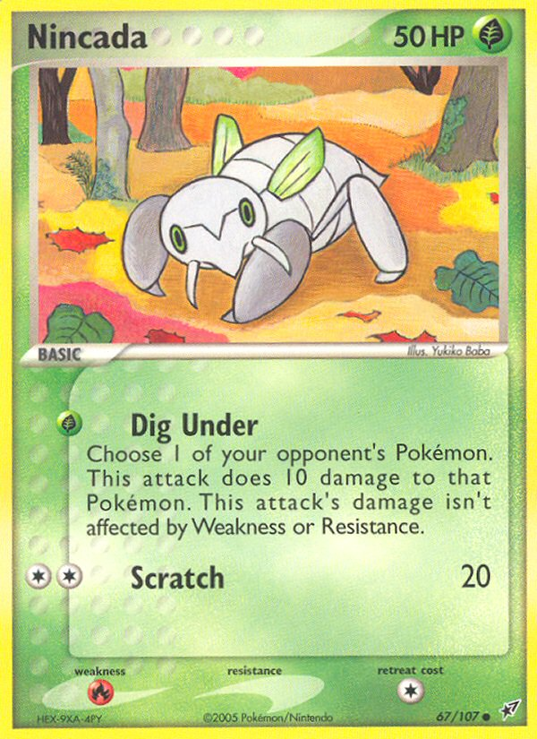 Nincada - Deoxys - #67 - Pokemon TCG card