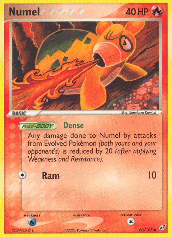 Numel - Deoxys - #68 - Pokemon TCG card