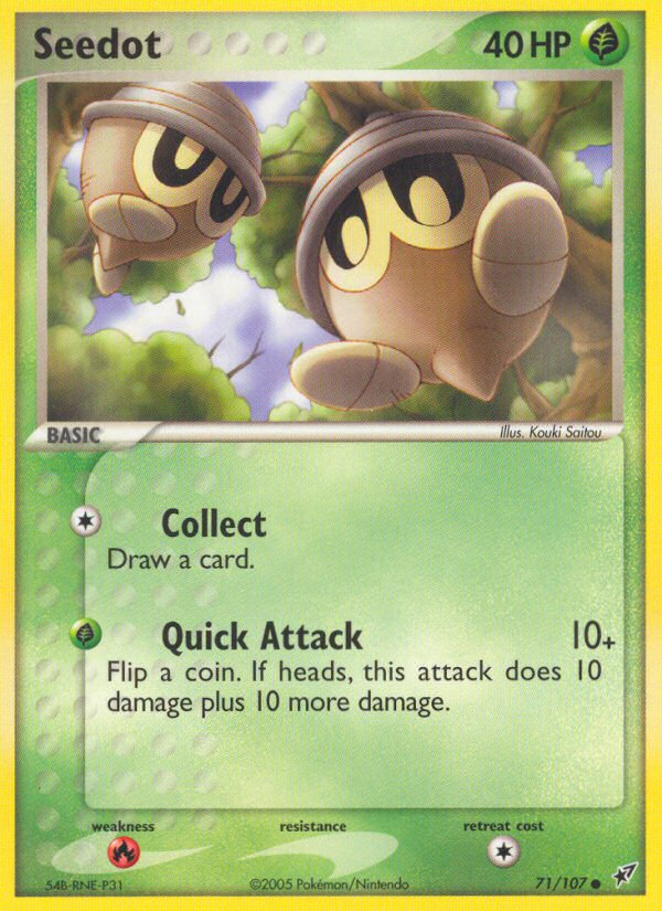 Seedot - Deoxys - #71 - Pokemon TCG card