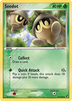 Seedot - Deoxys - #71 - Pokemon TCG card