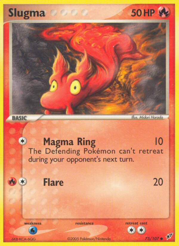 Slugma - Deoxys - #75 - Pokemon TCG card