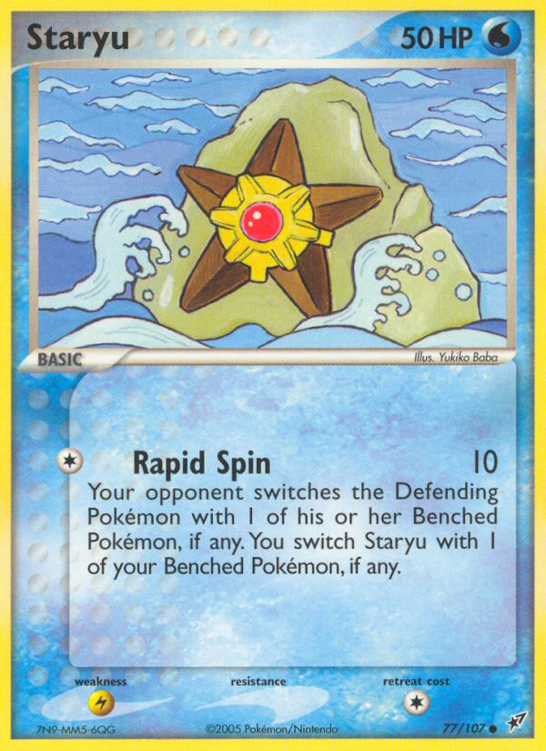 Staryu - Deoxys - #77 - Pokemon TCG card