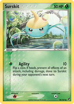 Surskit #78 Surskit - Deoxys - #78 - Pokemon TCG card