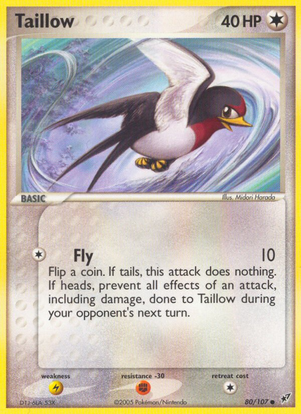 Taillow - Deoxys - #80 - Pokemon TCG card