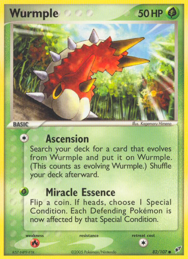 Wurmple - Deoxys - #82 - Pokemon TCG card
