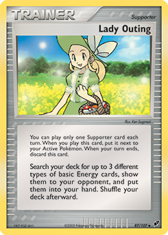 Lady Outing - Deoxys - #87 - Pokemon TCG card