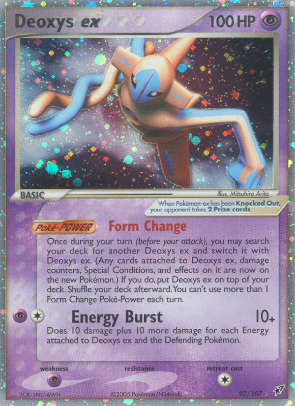 Deoxys ex - Deoxys - #97 - Pokemon TCG card