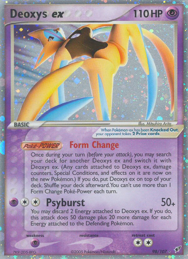 Deoxys ex - Deoxys - #98 - Pokemon TCG card