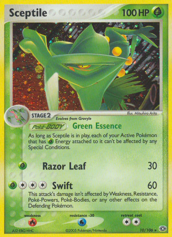 Sceptile - Emerald - #10 - Pokemon TCG card