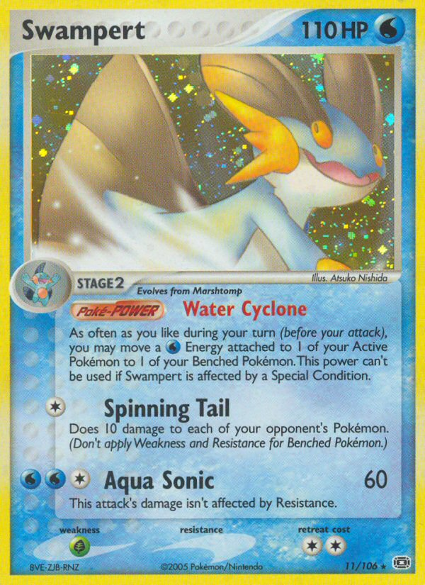 Swampert - Emerald - #11 - Pokemon TCG card