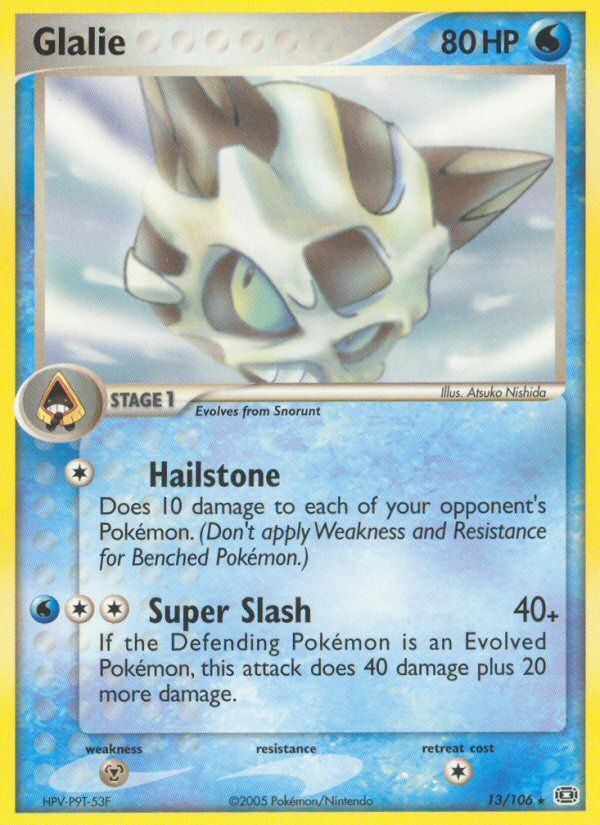 Glalie - Emerald - #13 - Pokemon TCG card
