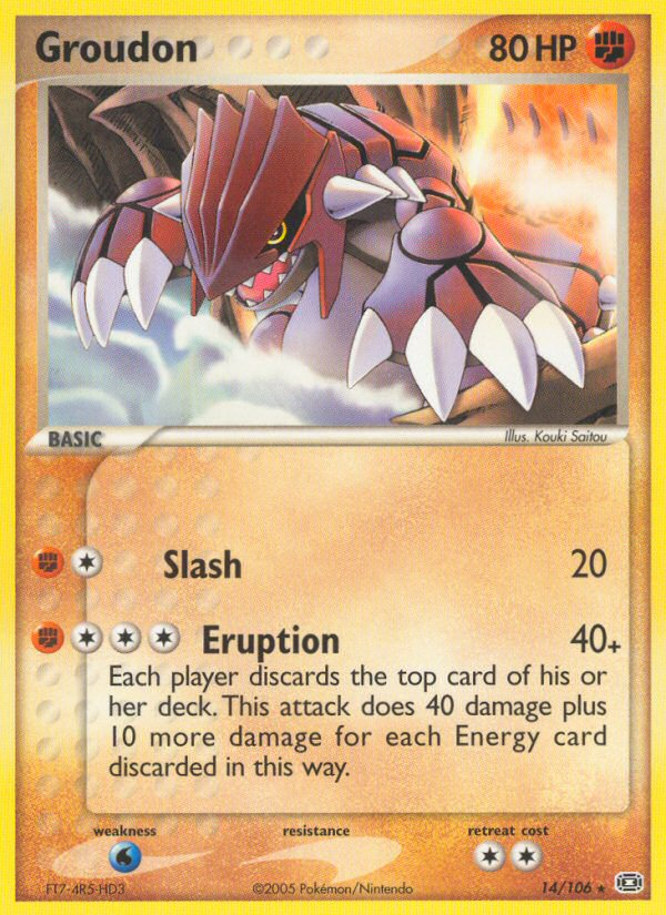 Groudon - Emerald - #14 - Pokemon TCG card