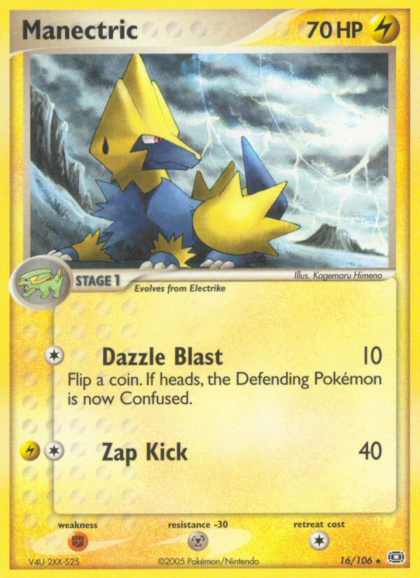 Manectric - Emerald - #16 - Pokemon TCG card
