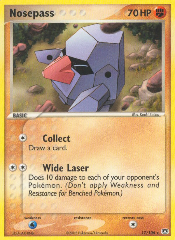Nosepass - Emerald - #17 - Pokemon TCG card