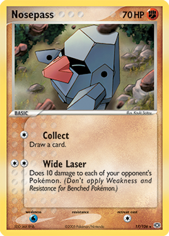 Nosepass #17 Nosepass - Emerald - #17 - Pokemon TCG card