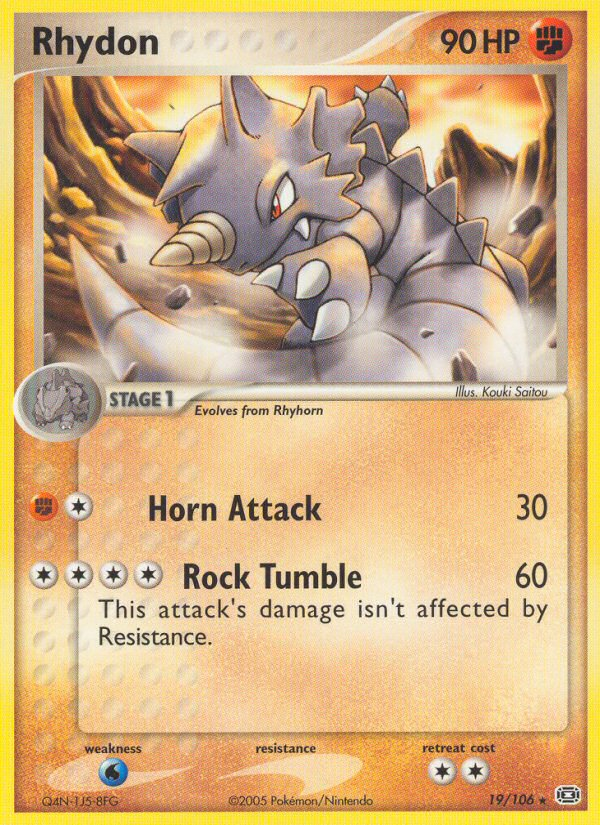 Rhydon - Emerald - #19 - Pokemon TCG card