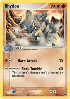 Rhydon #19 Rhydon - Emerald - #19 - Pokemon TCG card