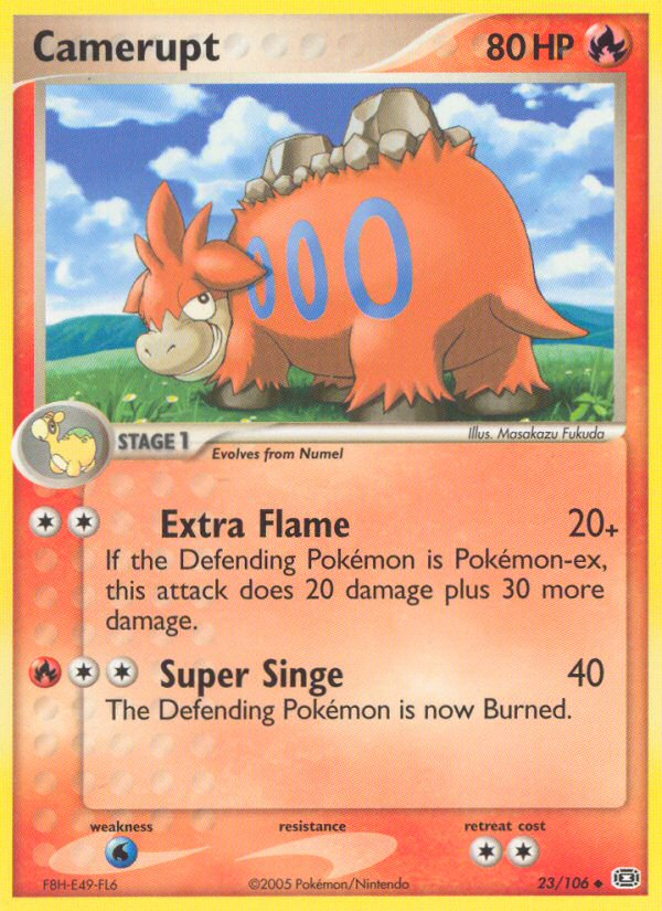 Camerupt - Emerald - #23 - Pokemon TCG card