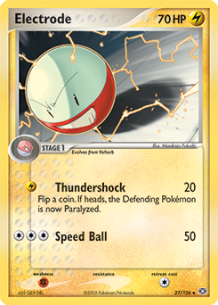 Electrode #27 Electrode - Emerald - #27 - Pokemon TCG card