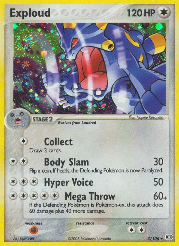 Exploud - Emerald - #3 - Pokemon TCG card