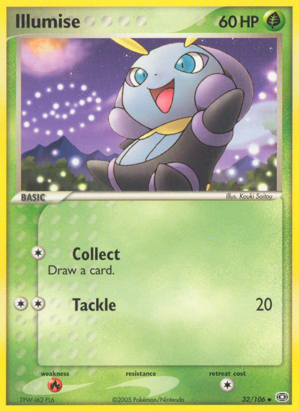 Illumise - Emerald - #32 - Pokemon TCG card