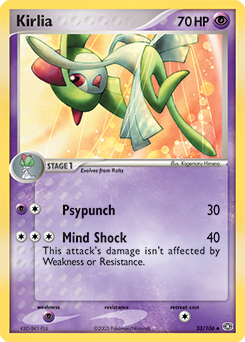 Kirlia #33 Kirlia - Emerald - #33 - Pokemon TCG card