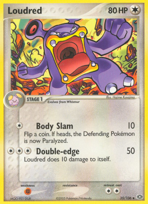 Loudred - Emerald - #35 - Pokemon TCG card
