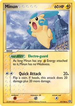 Minun #37 Minun - Emerald - #37 - Pokemon TCG card