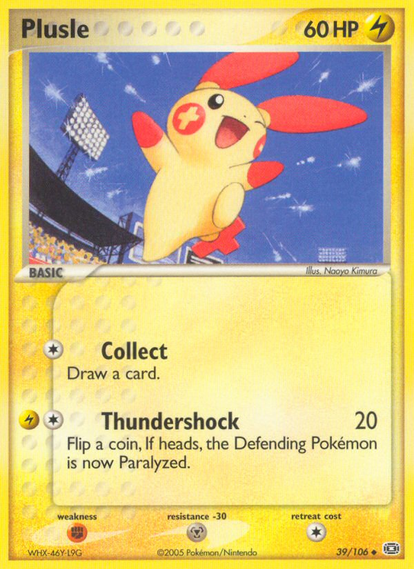 Plusle - Emerald - #39 - Pokemon TCG card