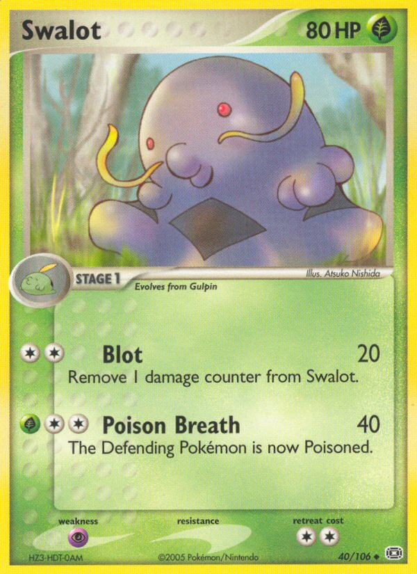 Swalot - Emerald - #40 - Pokemon TCG card