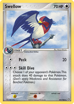 Swellow #41 Swellow - Emerald - #41 - Pokemon TCG card