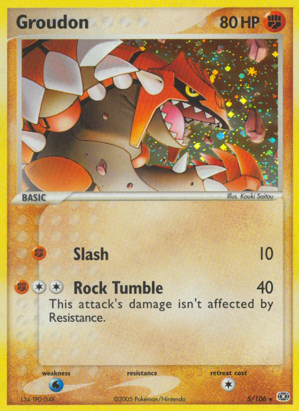Groudon - Emerald - #5 - Pokemon TCG card
