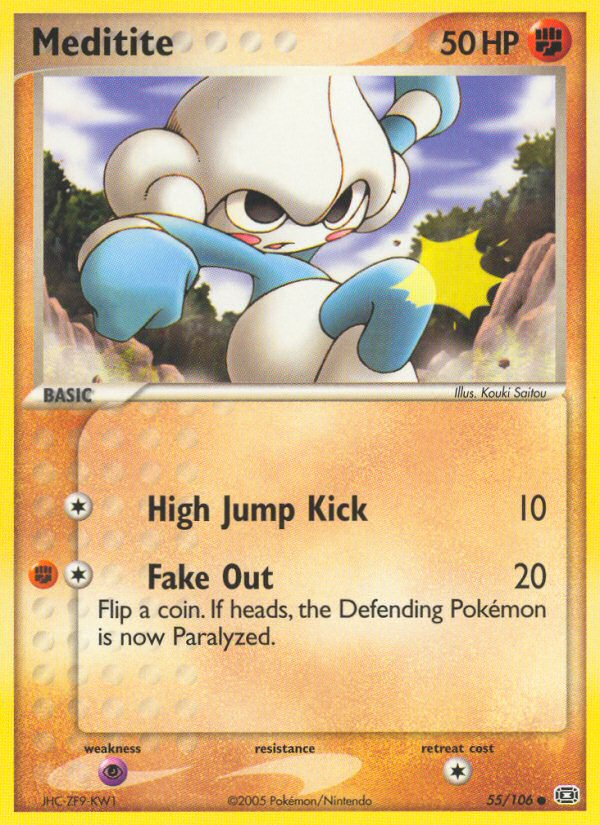 Meditite - Emerald - #55 - Pokemon TCG card