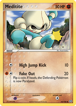 Meditite - Emerald - #55 - Pokemon TCG card