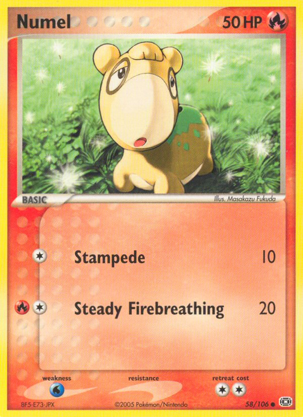 Numel - Emerald - #58 - Pokemon TCG card