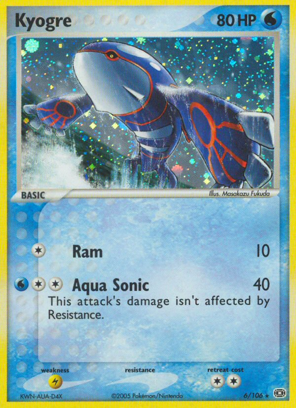 Kyogre - Emerald - #6 - Pokemon TCG card