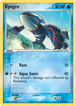 Kyogre - Emerald - #6 - Pokemon TCG card