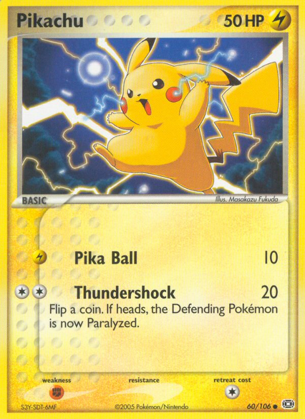 Pikachu - Emerald - #60 - Pokemon TCG card